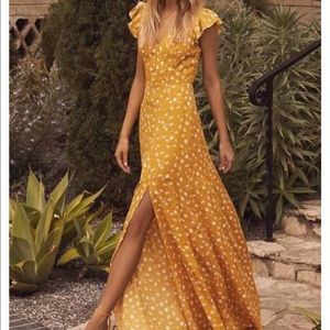 yellow floral maxi dress